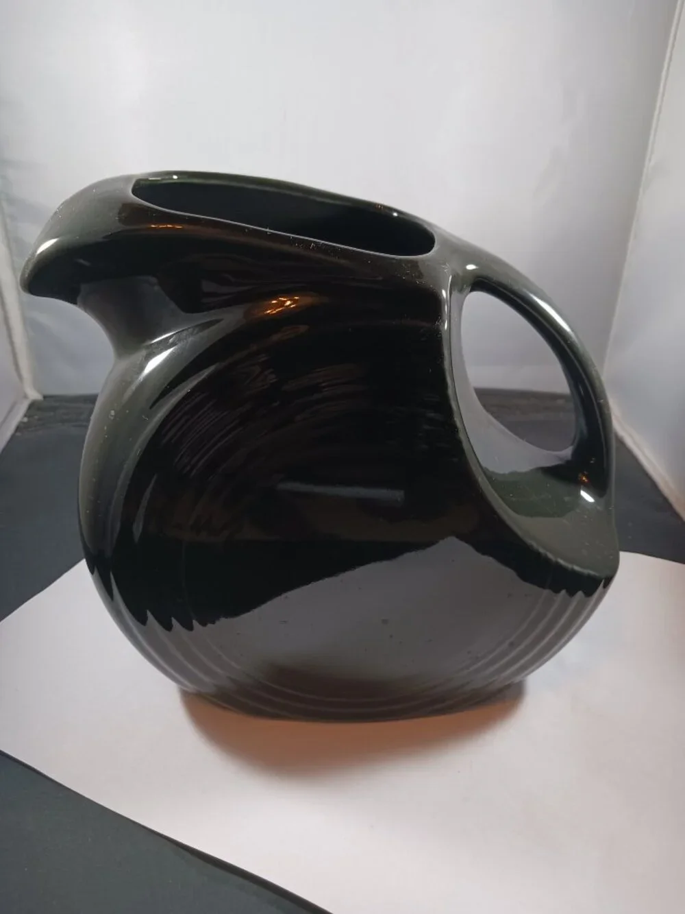 Fiestaware Retired Large Disc Pitcher Black 64oz